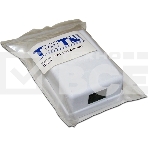 Настенная розетка, 1 порт RJ-45 категории 6, UTP, белая, фото2