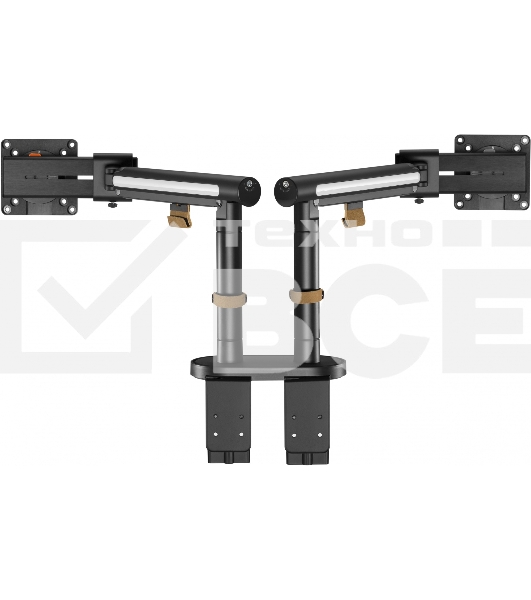Кронштейн для мониторов Ultramounts UM727B черный 17'-32' макс.9кг крепление к столешнице поворот и наклон