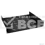 Полка Cabeus, консольная, 2U, 400 мм Г, для шкафов и стоек, черный, фото 1