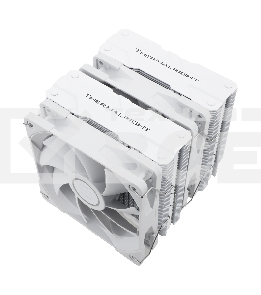 Кулер для процессора/ Thermalright Peerless Assassin 120 White (4-pin PWM, 157mm, Ni/CU, 6x6mm, 2x120mm, 66.17CFM, 25.6dBA, 1550RPM, S: 1700, 1200, 20XX, 115X, AM5, AM4)
