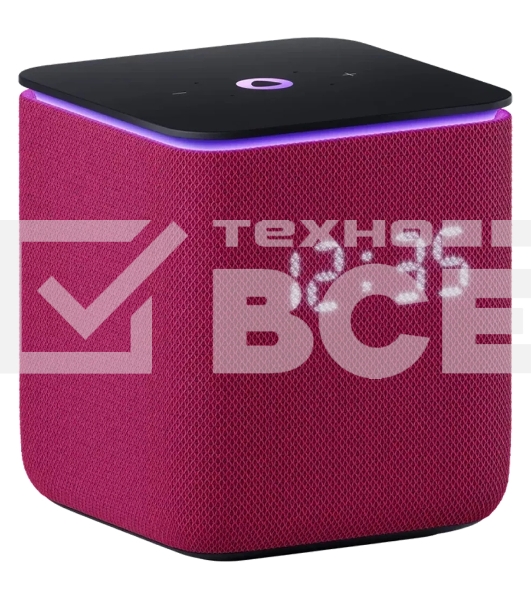 Умная колонка Яндекс Станция Миди, ZigBee, 24Вт, с голосовым ассистентом Алиса на YaGPT, малиновый