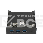 Планка USB 3.0 на переднюю панель 3.5' Gembird, FP3.5-USB3-3A1C, 3xUSB-A 3.0 + 1xType-C, фото7