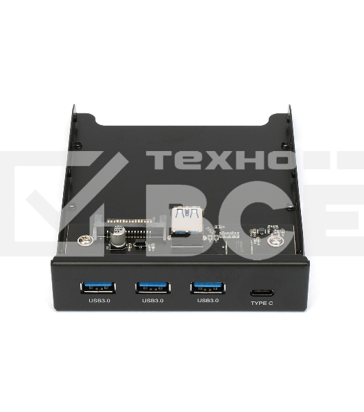 Планка USB 3.0 на переднюю панель 3.5' Gembird, FP3.5-USB3-3A1C, 3xUSB-A 3.0 + 1xType-C