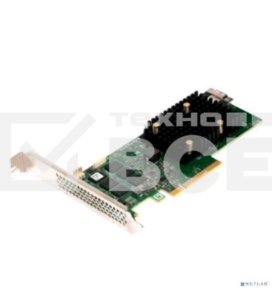 Адаптер SAS 9500-8i SGL (05-50077-03) PCIe v4 x8 LP, Tri-Mode SAS/SATA/NVMe 12G HBA, 8port(2*int SFF8654), 3808 IOC