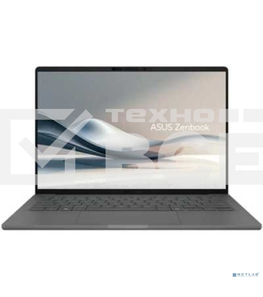 Ноутбук Asus Zenbook 14 UX3407QA-QD267W Snapdragon X X1-26-100 16Gb SSD 512Gb Qualcoмм Adreno 14' OLED WUXGA (1920x1200) Windows 11 Home grey WiFi BT Cam Bag (90NB1502-M00DN0)