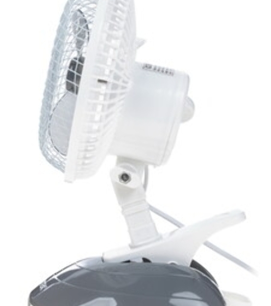 Вентилятор Centek CT-5003 серый/белый, настольный, 20 Вт, 2 скорости, 15 см