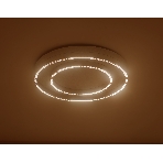 Потолочный светодиодный светильник Ambrella light FL5821 WH белый 55W 3000K/4200K/6400K D600*75 (без ПДУ), фото3