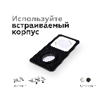 Насадка для корпуса светильника N7711 SBK черный песок 70*70*H25mm Out2mm MR16, фото 1