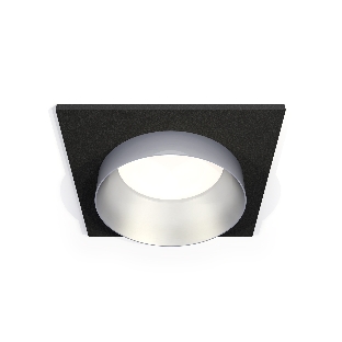 Комплект встраиваемого светильника Ambrella light XC6521023 SBK/MCH черный песок/хром матовый MR16 GU5.3 (C6521, N6133)