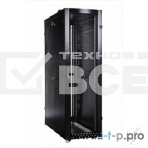 Шкаф серверный ПРОФ напольный 48U (600x1000) дверь перфор., задние двойные перфор., черный, в сборе (ШТК-СП-48.6.10-48АА-9005) (1 коробка), фото3