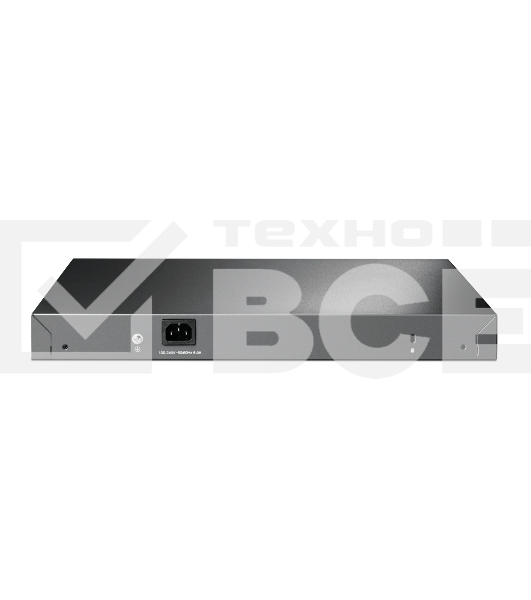 Коммутатор TP-Link 24-port Gigabit Managed PoE switch with 4 10G SFP+ ports, support 802.3af/at PoE, 1 console port, 19-inch rack mount, support L2/L2+ features.