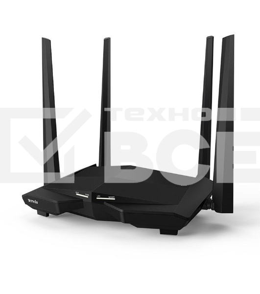 Двухдиапазонный AC1200 Гигабитный WiFi Маршрутизатор Tenda AC10U (AC 1200, LAN 3*10/100/1000, USB 2.0), 4 антенны 5dBi