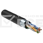 Витая пара ITK LC3-C5E04-329 F/UTP кат.5E 4x2x24AWG LSZH черный (305м), фото2