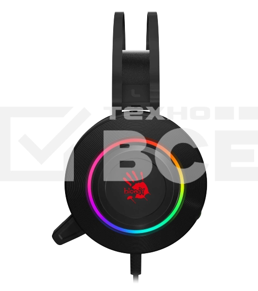 Наушники с микрофоном A4 Bloody G521 черный 2.3м мониторные USB оголовье (G521 (BLACK))