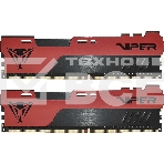 Оперативная память Patriot Viper Elite II, DDR4, 16GB (2x8 GB), 3200 MHz, CL18, радиатор, красный, чёрный, фото16