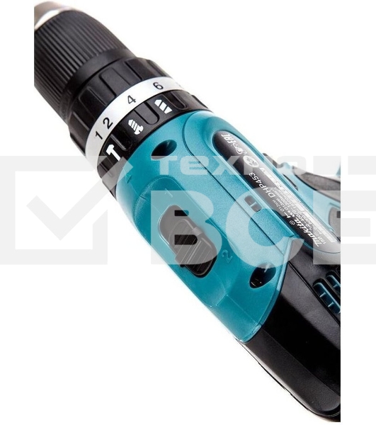 Дрель-шуруповерт Makita DHP453RFE, 18 В, 3 Ач, 42 Нм, щеточный