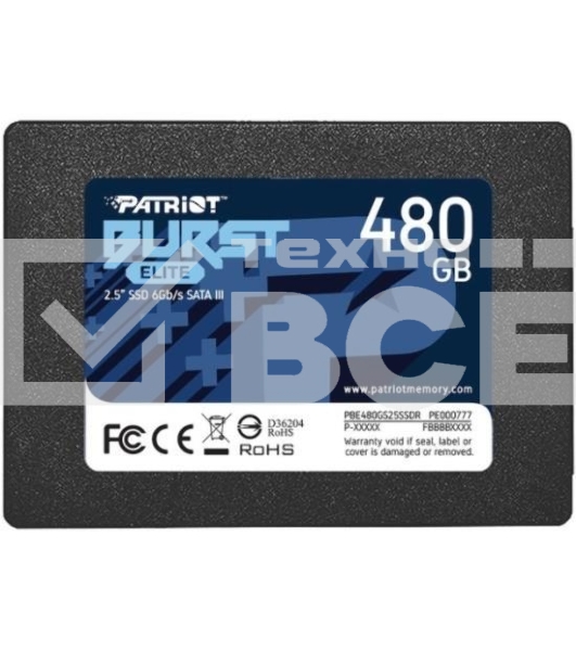 Накопитель SSD Patriot Burst Elite, 480GB, SATA, 2.5
