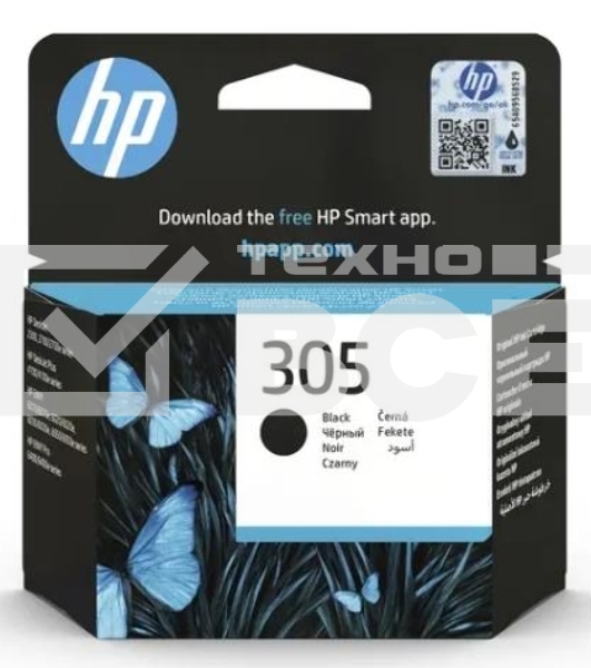 Картридж струйный HP 305 3YM61AE черный (120стр.) для HP DJ 2320/2710/2720