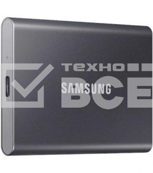 Внешний SSD Samsung T7, 2TB, USB 3.2 Gen 2 Type-C, R/W 1050/1000, титан