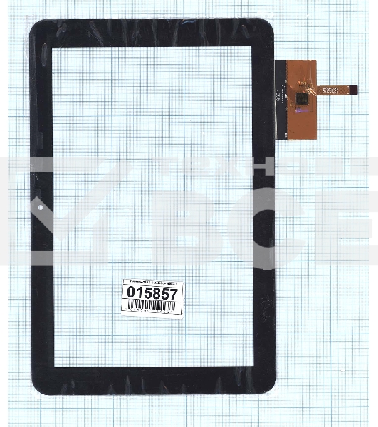 Сенсорное стекло (тачскрин) QSD E-C100013-04, черное