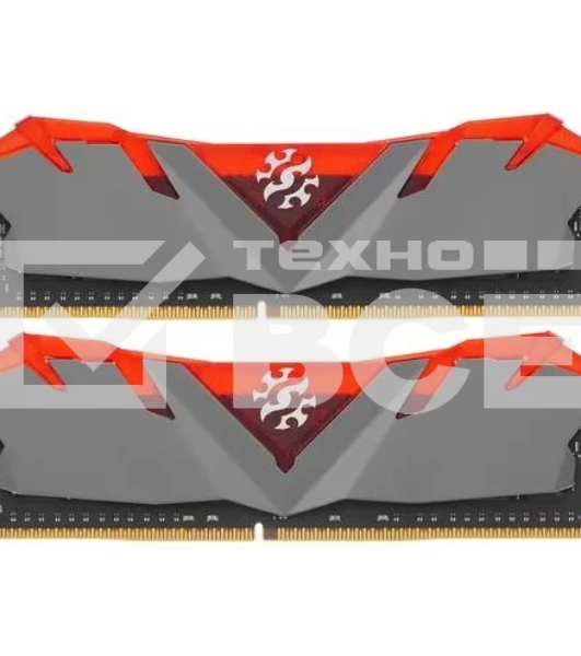 Оперативная память XPG Gammix D30, DDR4, 16GB (1x16GB), 3200MHz, CL16, UDIMM, с радиатором, красный