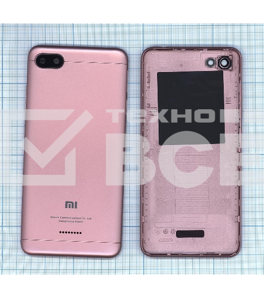 Задняя крышка для Xiaomi Redmi 6A Rose Gold