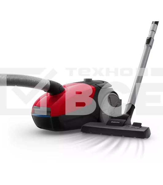 Пылесос Philips FC8243/09 красный, 750/900 Вт, уборка сухая, пылесборник мешок 3 л