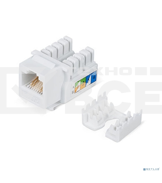 Модуль универсальный Cabeus, keystone, 1хRJ45, IDC 110, кат. 5е, неэкр., белый