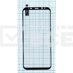 Защитное стекло 3D для Samsung G955F (S8+) черный