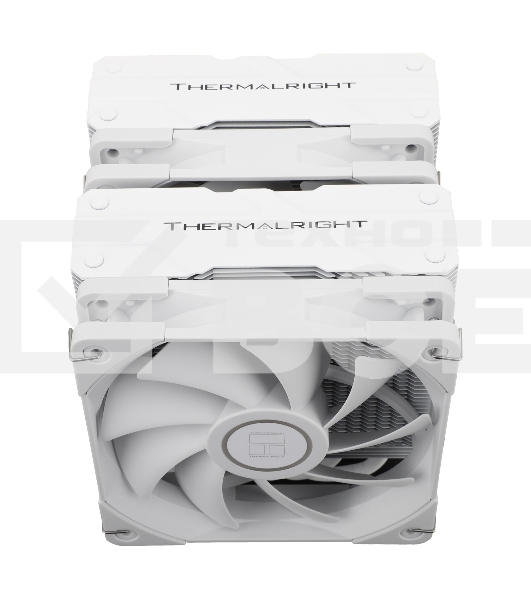 Кулер для процессора/ Thermalright Peerless Assassin 120 White (4-pin PWM, 157mm, Ni/CU, 6x6mm, 2x120mm, 66.17CFM, 25.6dBA, 1550RPM, S: 1700, 1200, 20XX, 115X, AM5, AM4)
