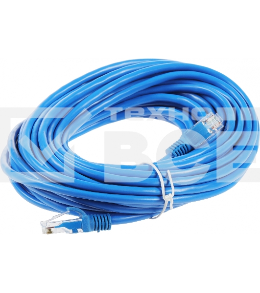 Патч-корд UTP Cablexpert PP12-10M/B кат.5e, 10м, литой, многожильный (синий)