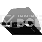 Встраиваемая вытяжка MONSHER INNA 40 Noir, 40 см, производительность 750 м3/ч, 3 скорости, турбо режим, механическое управление, уровень шума 45 дБ, LED освещение, угольный фильтр KF-Y (опция), цвет черный/нержавеющая сталь, фото3