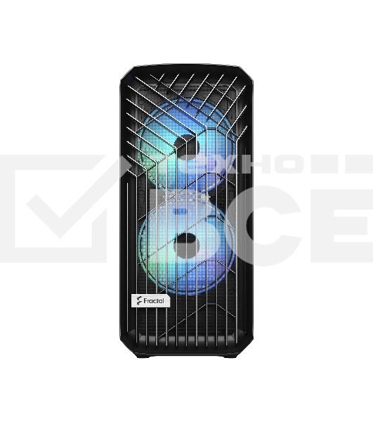 Корпус Fractal Design Torrent Black RGb TG Light Tint / E-ATX, TG, 2x3.5, 4x2.5, 7xPCI, 1xUSB-C, 2xUSB3.0 / 2x180mm, 3x140mm ARGb fans inc. / FD-C-TOR1A-04