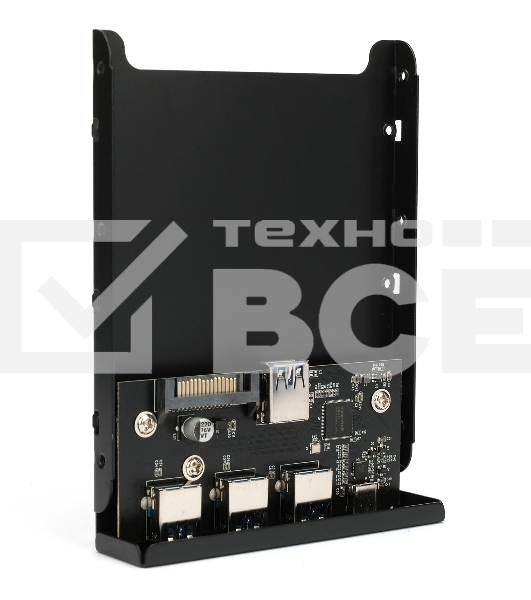 Планка USB 3.0 на переднюю панель 3.5' Gembird, FP3.5-USB3-3A1C, 3xUSB-A 3.0 + 1xType-C