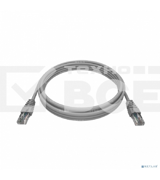 Патч-корд NTSS NTSS-PC-UTP-RJ45-5e-1.0-LSZH-GY NTSS-PC-UTP-RJ45-5E-1.0-LSZH UTP RJ-45 вил.-вилка RJ-45 кат.5E 1м серый LSZH (уп.:1шт) 26AWG