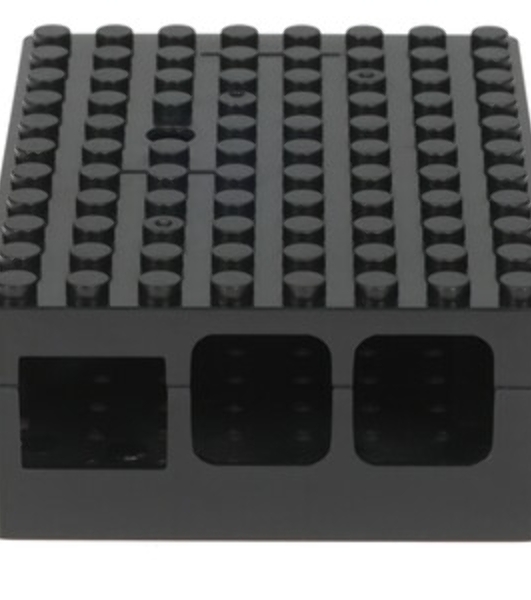 Корпус ACD RA182 black для микрокомпьютера Raspberry Pi 3 черный ABS Plastic Building Block case for Raspberry Pi 3