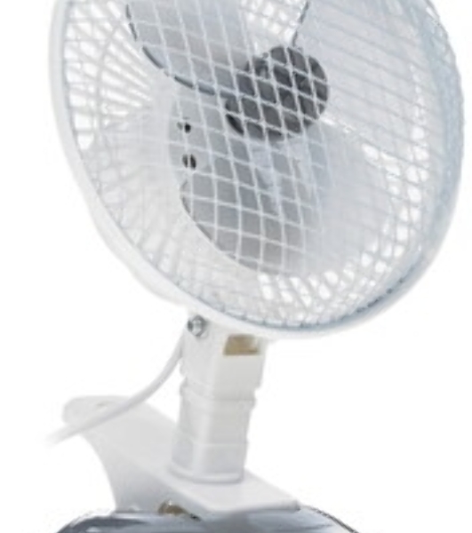 Вентилятор Centek CT-5003 серый/белый, настольный, 20 Вт, 2 скорости, 15 см