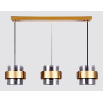 Светильник Ambrella light TR3652/3 GD/SM золото/дымчатый E27/3 max 40W 820*180*700, фото 1