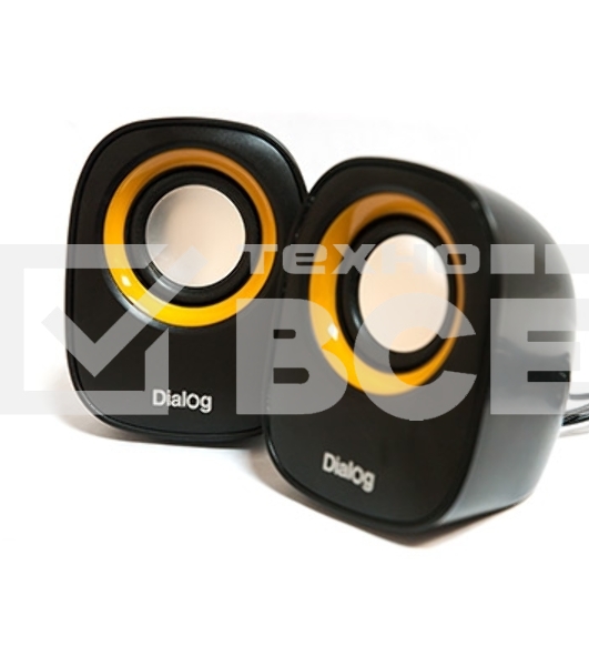 Колонки Dialog Colibri AC-06UP BLACK {акустические колонки 2.0, 6W RMS, питание от USB}