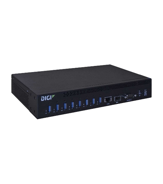 Коммутатор Digi AnywhereUSB 8 Plus eight USB 3.1 Gen 1 Ports, single 10M/100M/1G/10G Ethernet, single SFP+, 12VDC