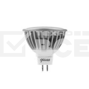 Лампа светодиодная MR16 5Вт 2700К тепл. бел. GU5.3 500лм 12В FROST GAUSS 201505105