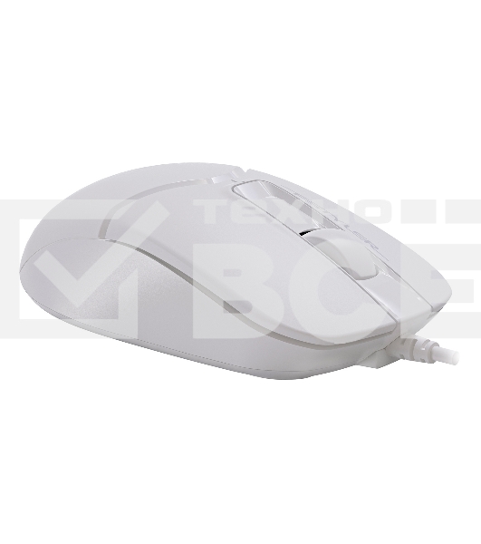 Мышь проводная A4Tech Fstyler FM12S белый, 1200 dpi, USB, кнопки - 3