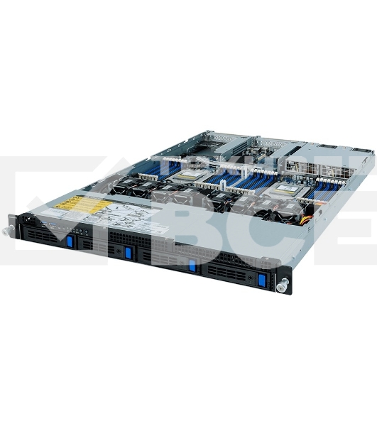 Платформа Gigabyte Rack Server R182-Z90 Dual AMD EPYC 7002, 32 x DIMMs, 2 x 1Gb/s LAN ports, 4 x 3.5