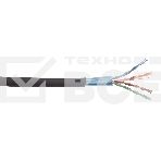 Витая пара ITK LC3-C5E04-329 F/UTP кат.5E 4x2x24AWG LSZH черный (305м), фото 1