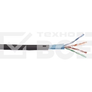 Витая пара ITK LC3-C5E04-329 F/UTP кат.5E 4x2x24AWG LSZH черный (305м)