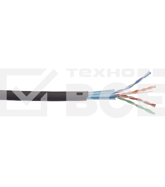 Витая пара ITK LC3-C5E04-329 F/UTP кат.5E 4x2x24AWG LSZH черный (305м)
