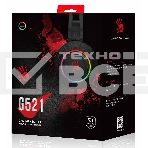 Наушники с микрофоном A4 Bloody G521 черный 2.3м мониторные USB оголовье (G521 (BLACK)), фото3