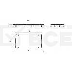 Бокс оптический универсальный Hyperline FO-19R-1U-3xSLT-W140H42-24UN-BK 19
