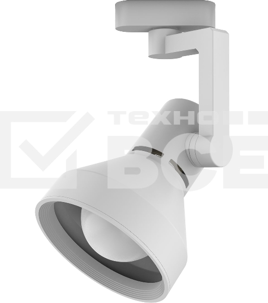 Светильник трековый конус E27 220V IP20 112*230мм белый однофазный