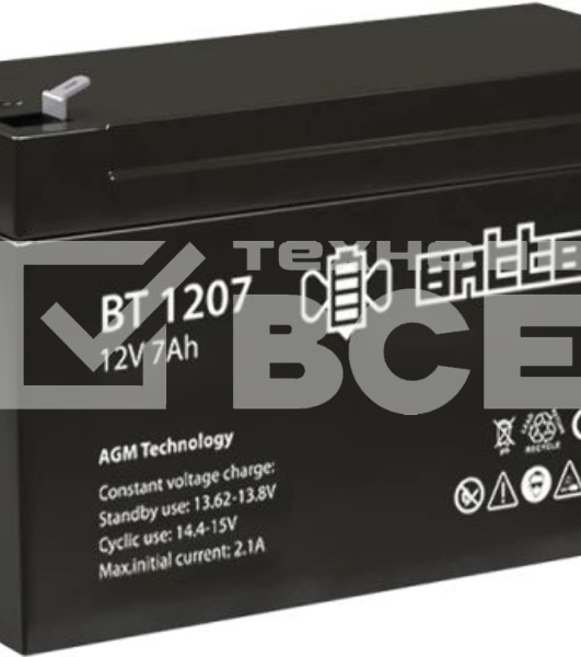 Батарея BattBee (Delta) BT 1207 (807280)